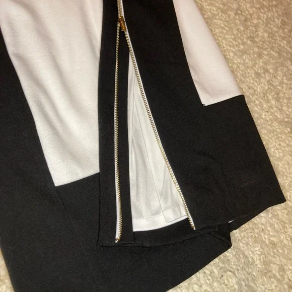 Calvin Klein Zip Up Dress size 4 white/black - Picture 9 of 10